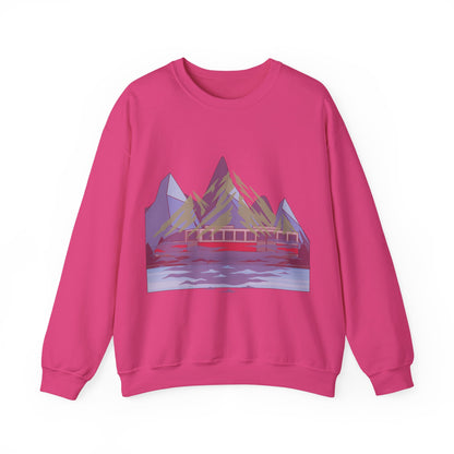 Mountain Reflection Crewneck Sweatshirt | Adventure and Nature Lovers | True North