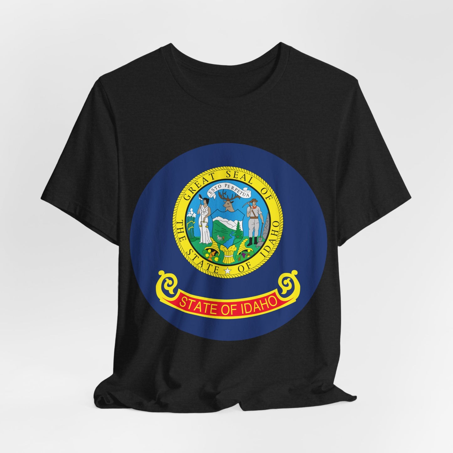 Idaho State Seal T-Shirt — Vintage State Pride Tee boise