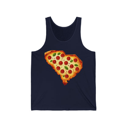 South Carolina Pizza Slice Men/Unisex Tank Top | Fun  Pizza  | True North