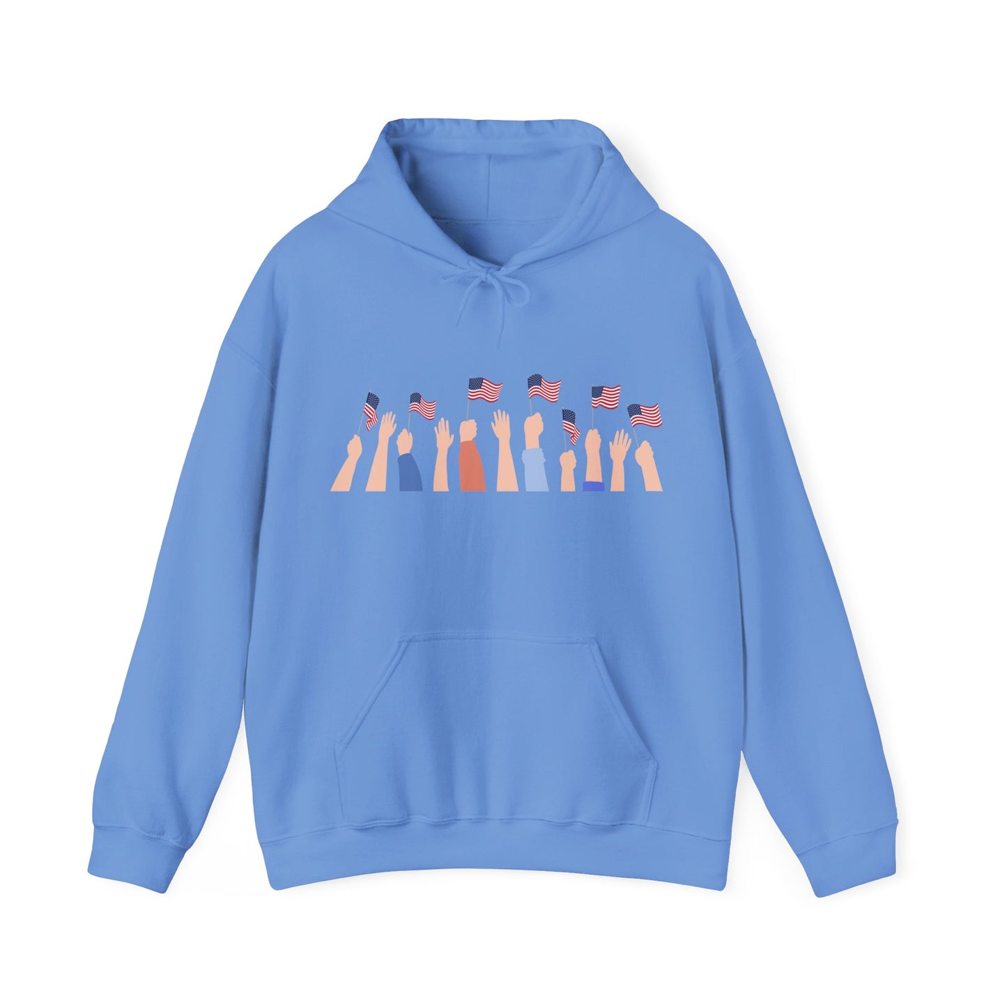 Patriotic Unisex Hoodie, Perfect for Celebrations, Casual Wear, Independence Day, Gifts for Friends and Family
