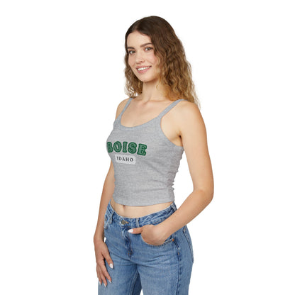 Boise Idaho Graphic Tank Top — Women's Spaghetti Strap Crop