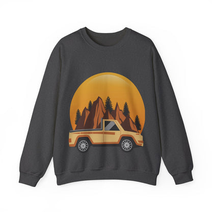 Adventure Truck Graphic Sweatshirt | Cozy Pullover for Outdoor Lovers | True North