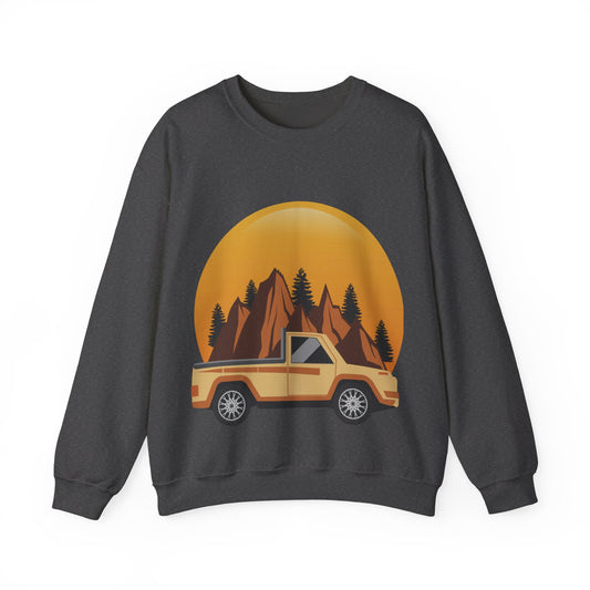 Adventure Truck Unisex Sweatshirt | Cozy Pullover for Outdoor Lovers | True North