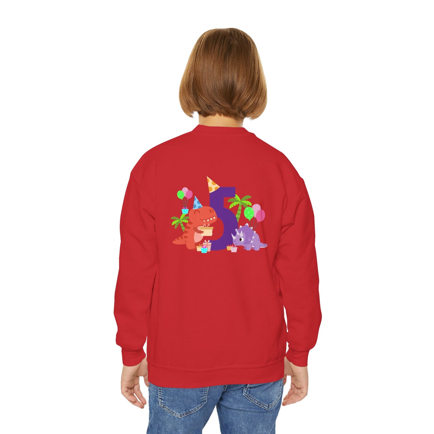 Colorful Fun Numbers and Dinosaurs Sweatshirt| Easygoing Style | True North