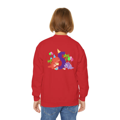 Colorful Fun Numbers and Dinosaurs Sweatshirt| Easygoing Style | True North