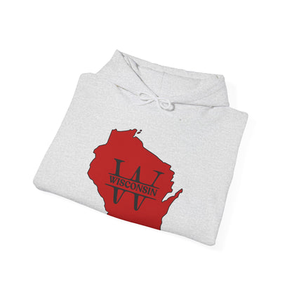 Wisconsin State Outline Hoodie Men/Unisex | Soft Fabric | True North