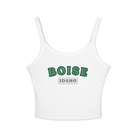 Boise Idaho Graphic Tank Top — Women's Spaghetti Strap Crop