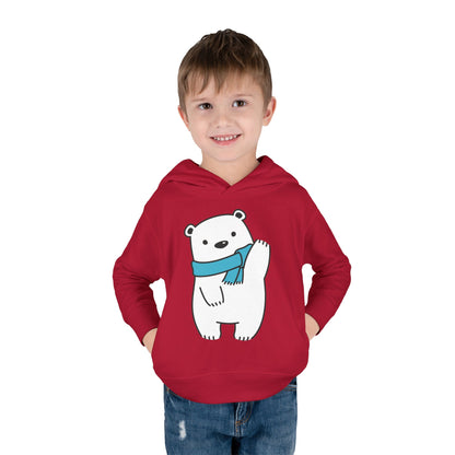 Cute Bear Toddler Hoodie | Fleece Pullover for Kids | True North