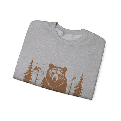 Cozy Bear Print Crewneck Sweatshirt | Outdoor Adventures | True North