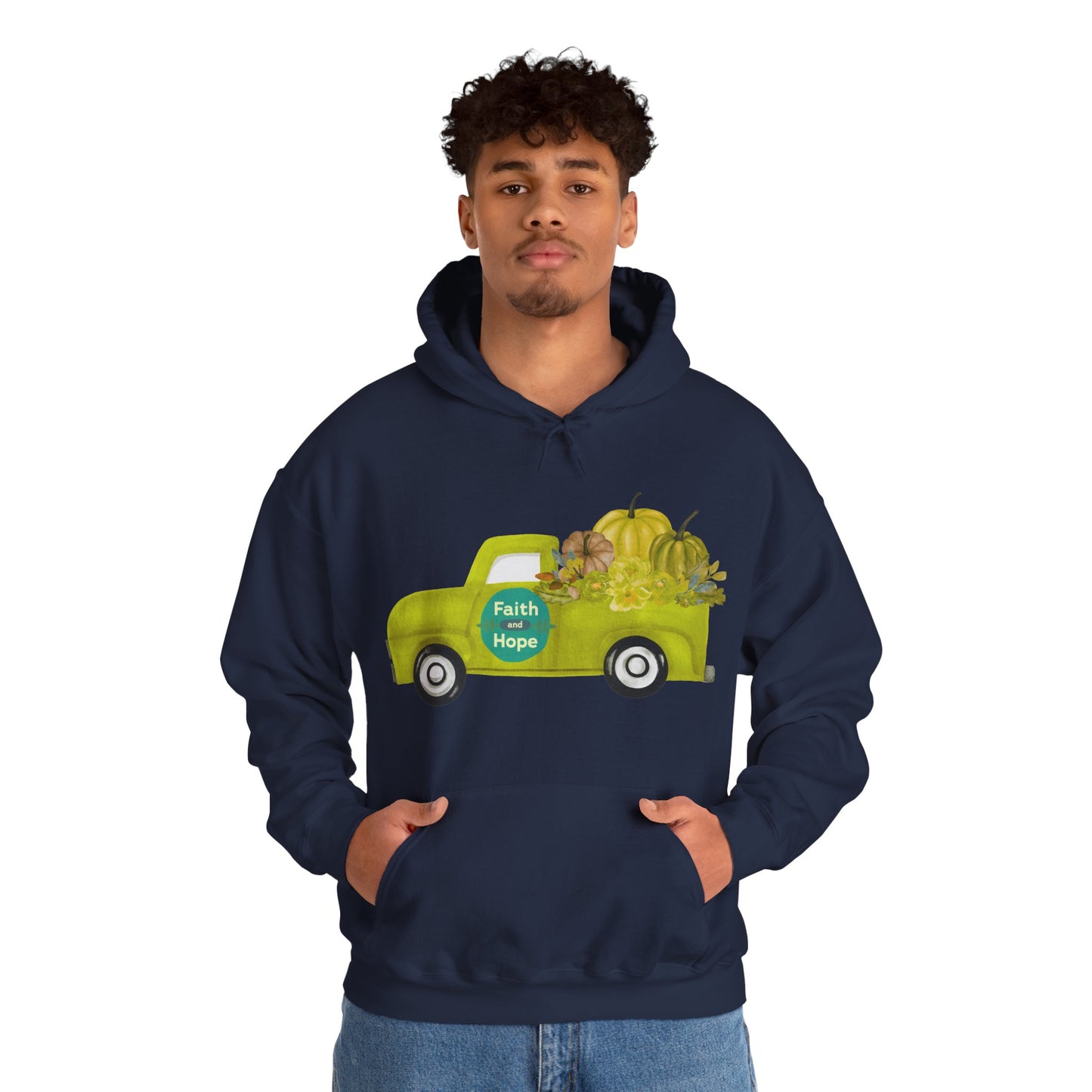 Faith & Hope Vintage Truck Hoodie | Autumn Wardrobe | True North