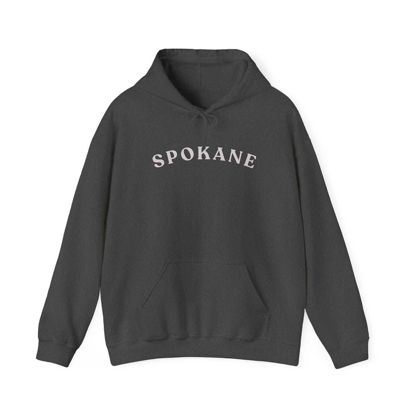 Spokane Arch Logo Hoodie — Minimal City Sweatshirt