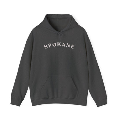 Spokane Arch Logo Hoodie — Minimal City Sweatshirt