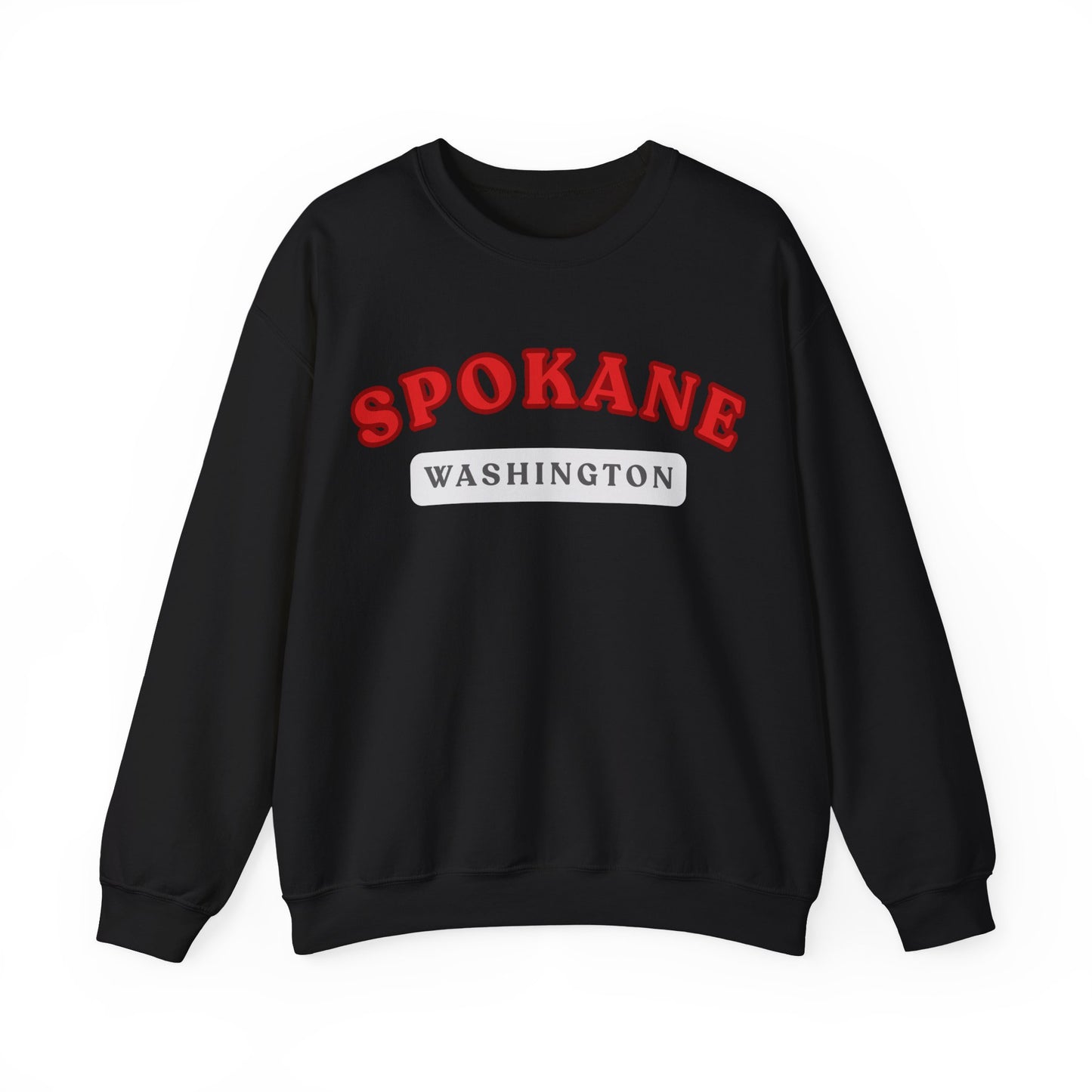 Spokane Washington Crewneck Sweatshirt — Vintage Collegiate Pullover