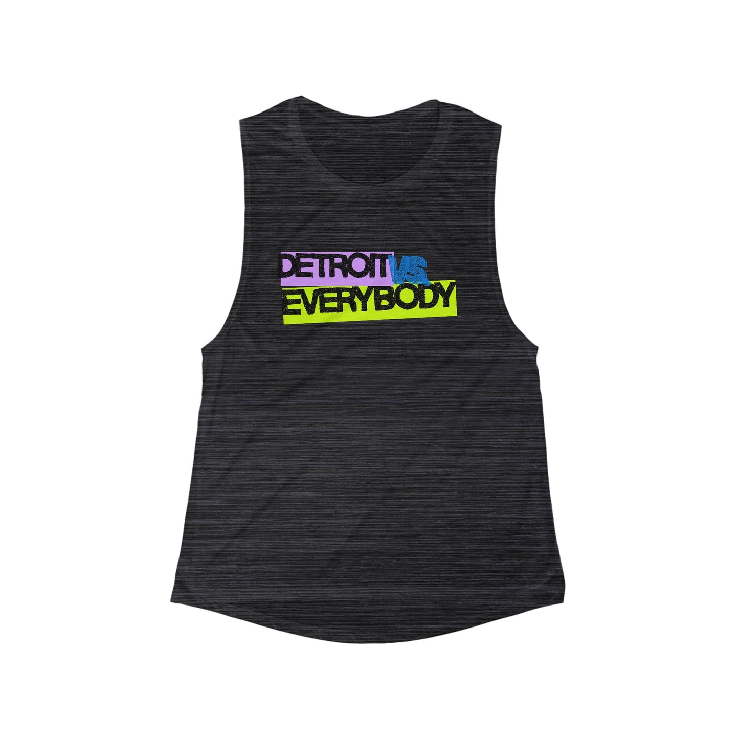 Detroit vs Everybody | Women’s Flowy Scoop Muscle Tank | True North