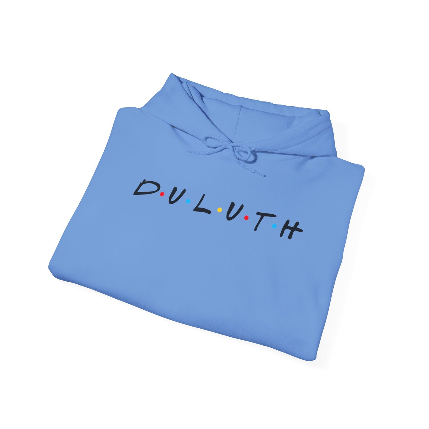 Duluth Hoodie — Minimal Friends-Style City Logo Pullover