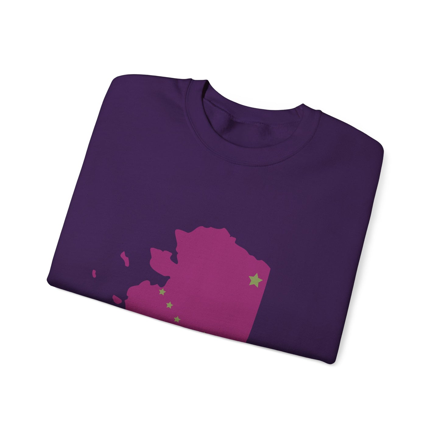 Alaska Map Crewneck Sweatshirt | Cozy Pullover for Travelers | True North
