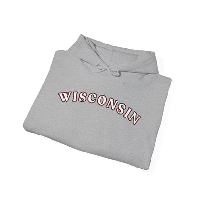 Wisconsin Arch Hoodie — Vintage Collegiate State Sweatshirt MADISON