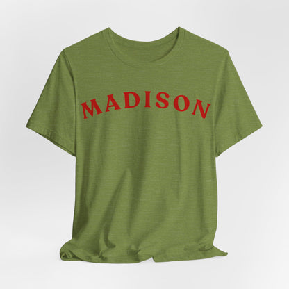 Madison Arc Name T‑Shirt — Personalized City/Name Tee