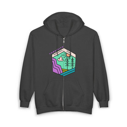 Yosemite National Park Full Zip Hoodie | Nature Lover Apparel | True North