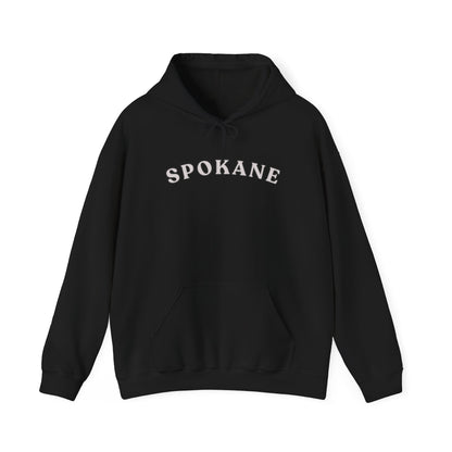 Spokane Arch Logo Hoodie — Minimal City Sweatshirt