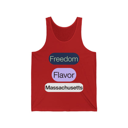Massachusetts Men/Unisex Tank Top |  Freedom Flavor  | True North