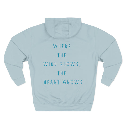 Three-Panel Fleece Hoodie  | Cozy Layer | True North
