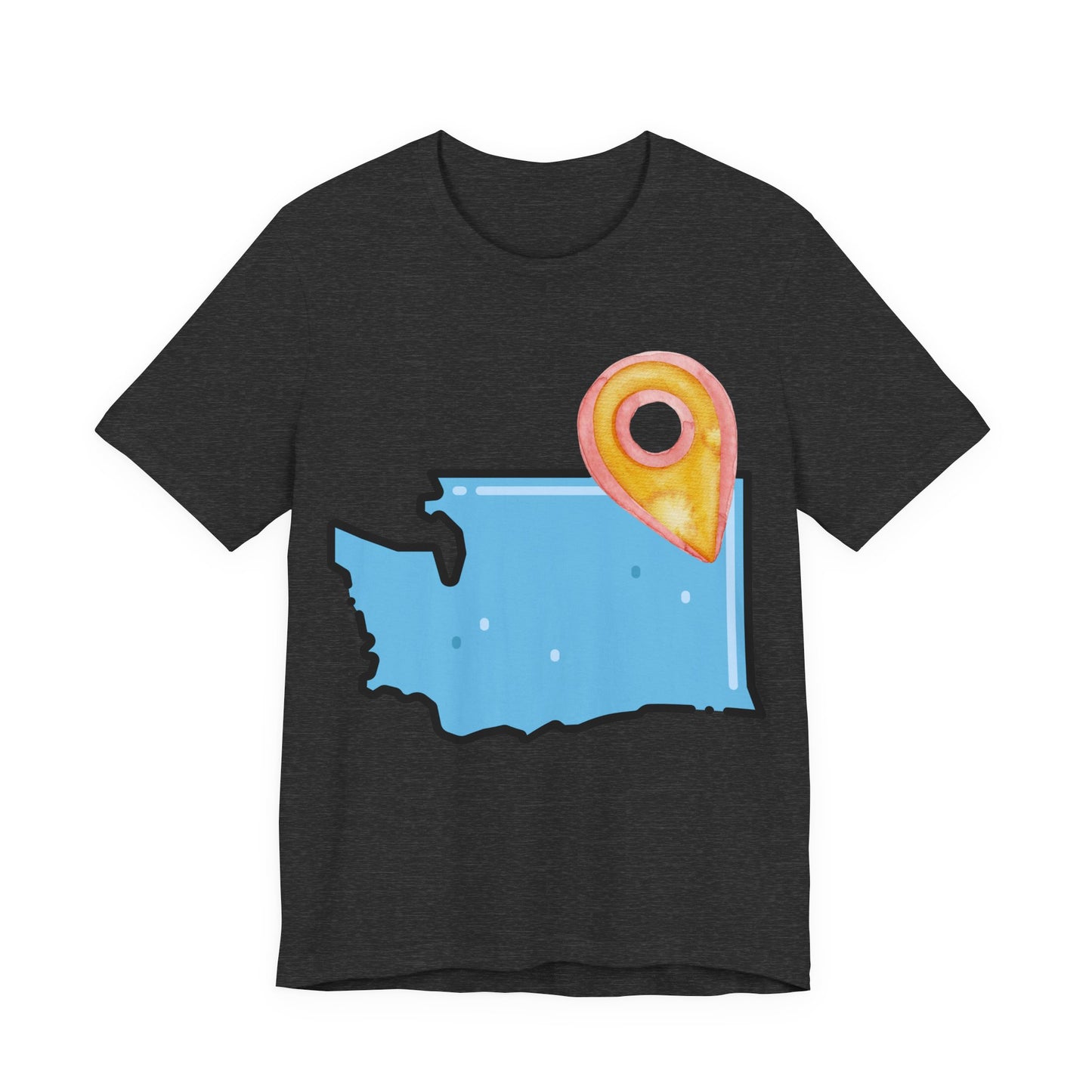 SPOKANE Map T-Shirt with Location Pin — Travel & Home Pride Tee