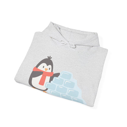 Cozy Penguin Hoodie | Winter Sweatshirt with Cute Holiday Theme | True North