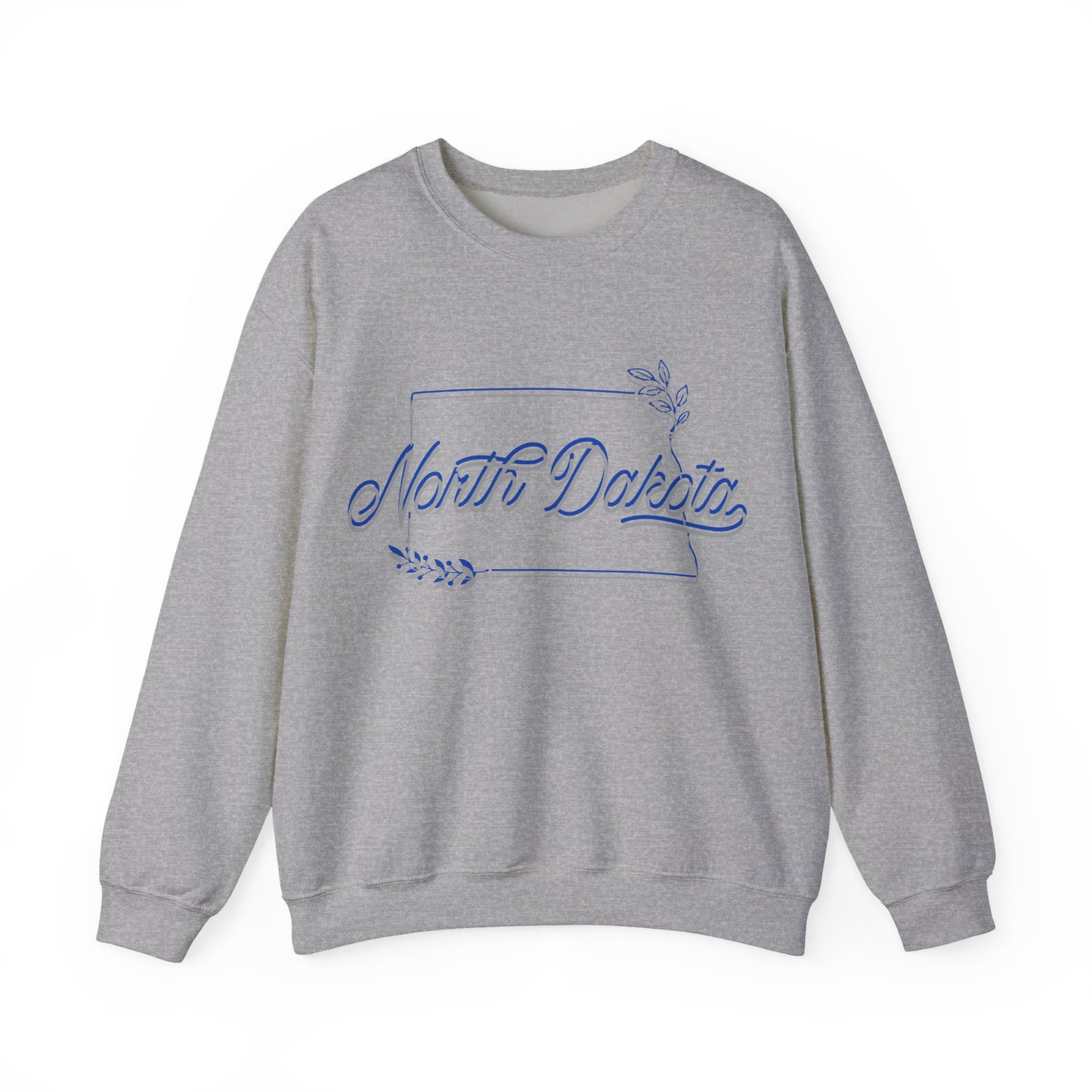 North Dakota Floral Crewneck Sweatshirt | State Pride Clothing | True North