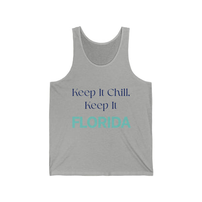 Keep It Chill Florida Men/Unisex Tank Top | Lightweight Soft & Comfort | True North