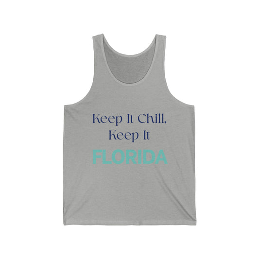 Keep It Chill Florida Men/Unisex Tank Top | Lightweight Soft & Comfort | True North