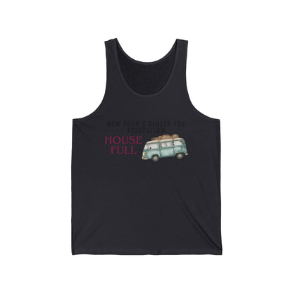 House Full Relocation Men/Unisex Tank Top | New York’s Closed Camper Van  | True North