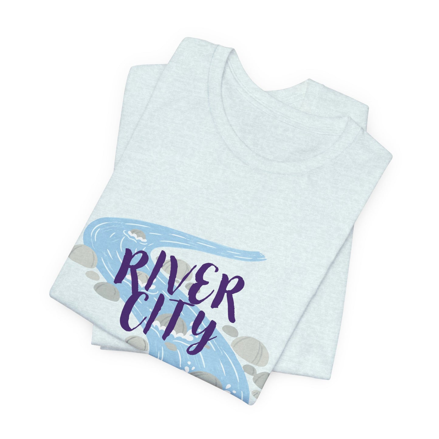 River City Spokane Graphic Tee — Watercolor River Design