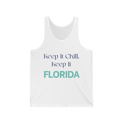 Keep It Chill Florida Men/Unisex Tank Top | Lightweight Soft & Comfort | True North