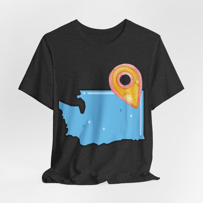 SPOKANE Map T-Shirt with Location Pin — Travel & Home Pride Tee
