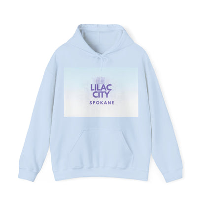 Spokane "Lilac City" Hoodie – Pastel Skyline Graphic