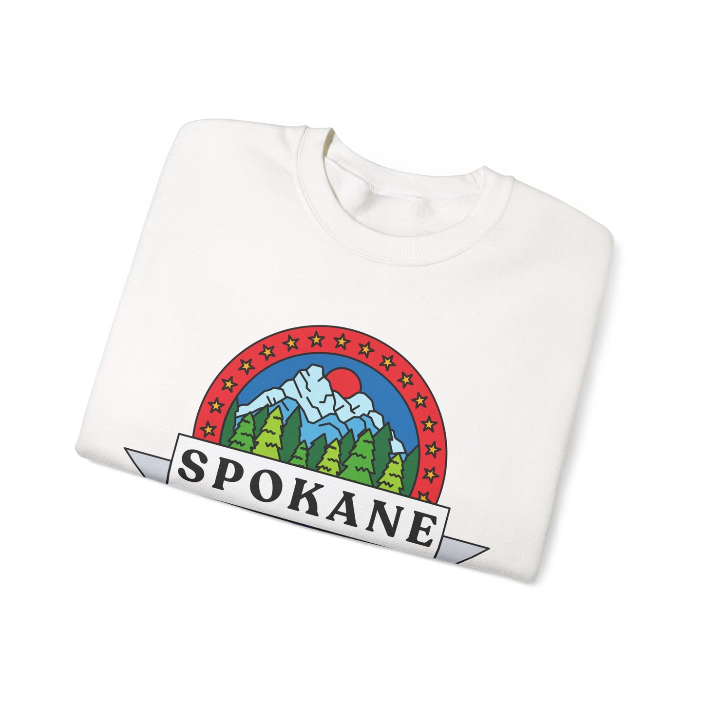 Spokane Mountain Badge Crewneck Sweatshirt