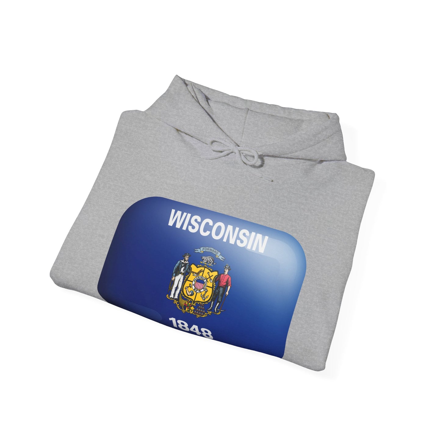 Madison Wisconsin Flag Hoodie Men/Unisex 1848 | Comfort Blend | True North