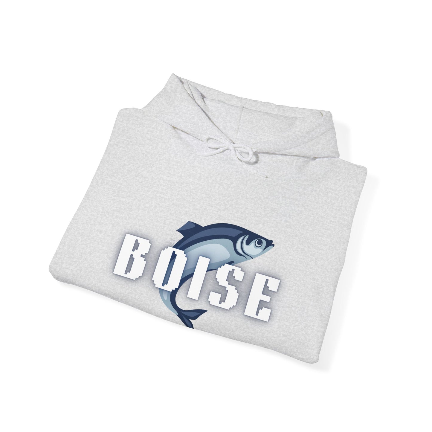 Boise Fish Hoodie — Retro Salmon Graphic Pullover