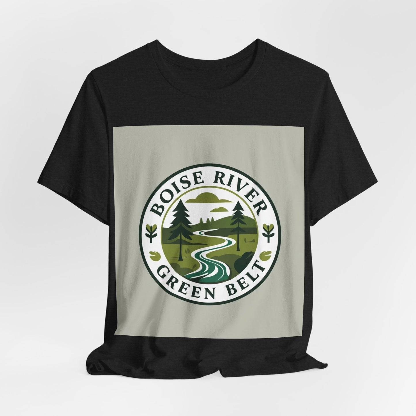 Boise River Green Belt Tee — Scenic River Nature T-Shirt