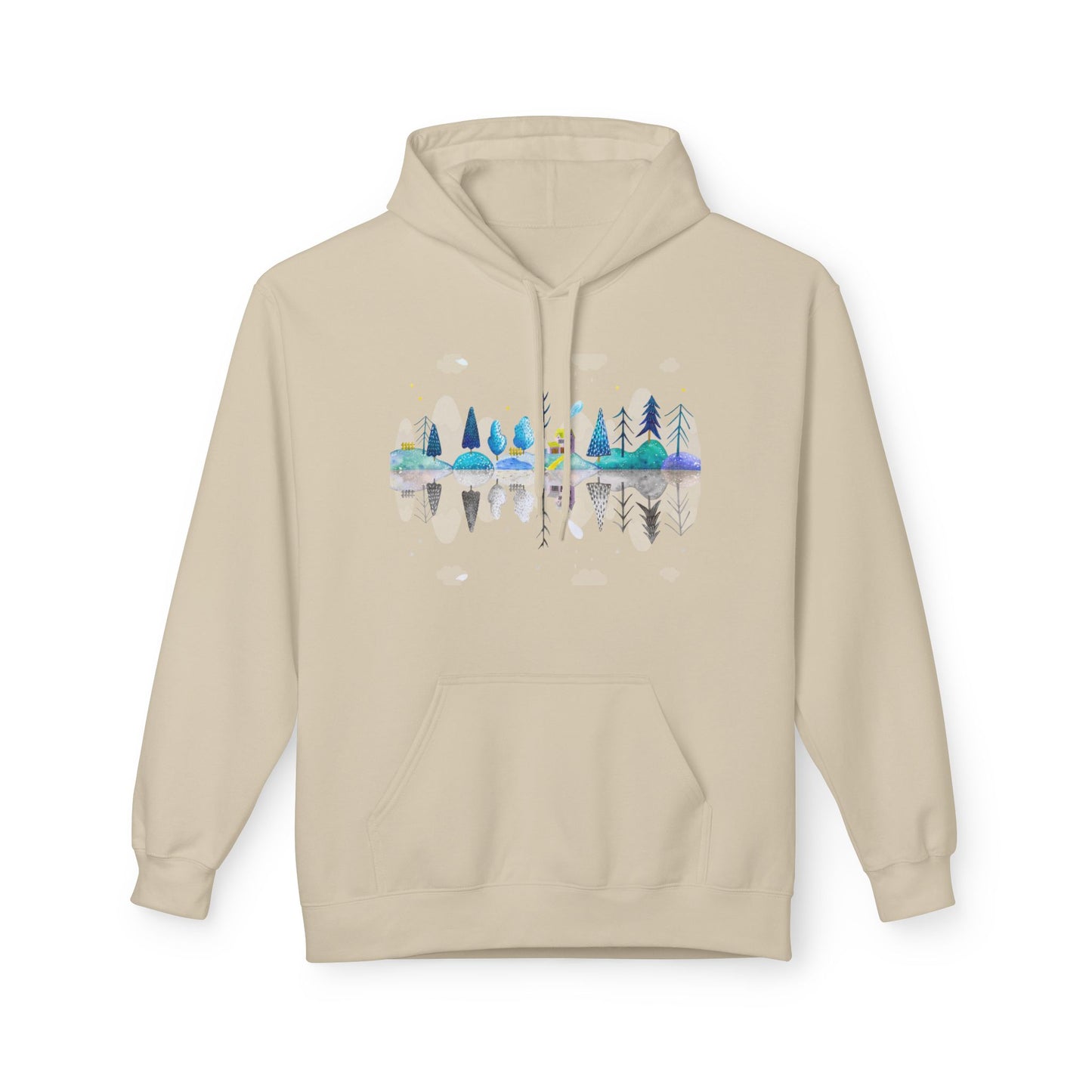 Cozy Nature-Inspired Fleece Hoodie | Inspirational Winter Apparel | True North