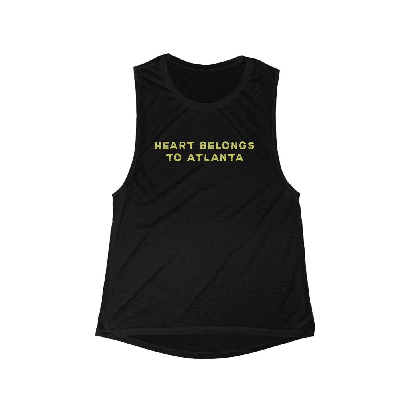 Heart Belongs to Atlanta | Women’s Flowy Scoop Muscle Tank | True North