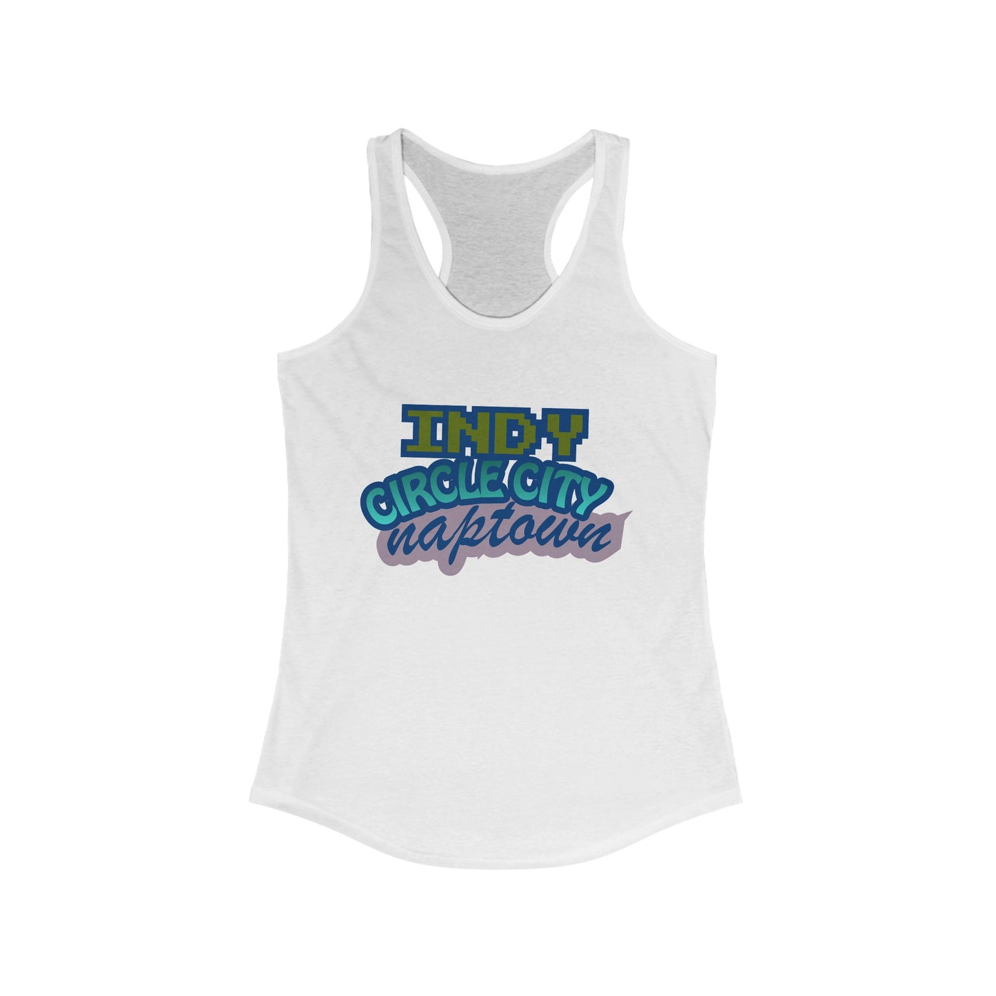 Indy Circle City Naptown | Women’s Ideal Racerback Tank | True North