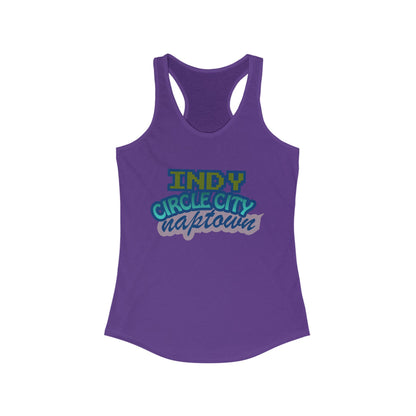 Indy Circle City Naptown | Women’s Ideal Racerback Tank | True North