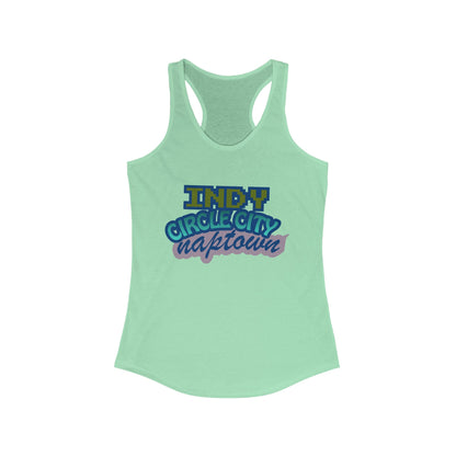Indy Circle City Naptown | Women’s Ideal Racerback Tank | True North
