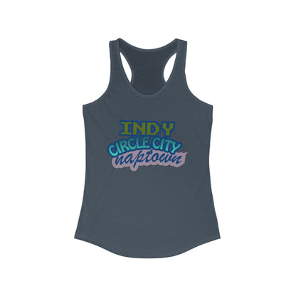 Indy Circle City Naptown | Women’s Ideal Racerback Tank | True North