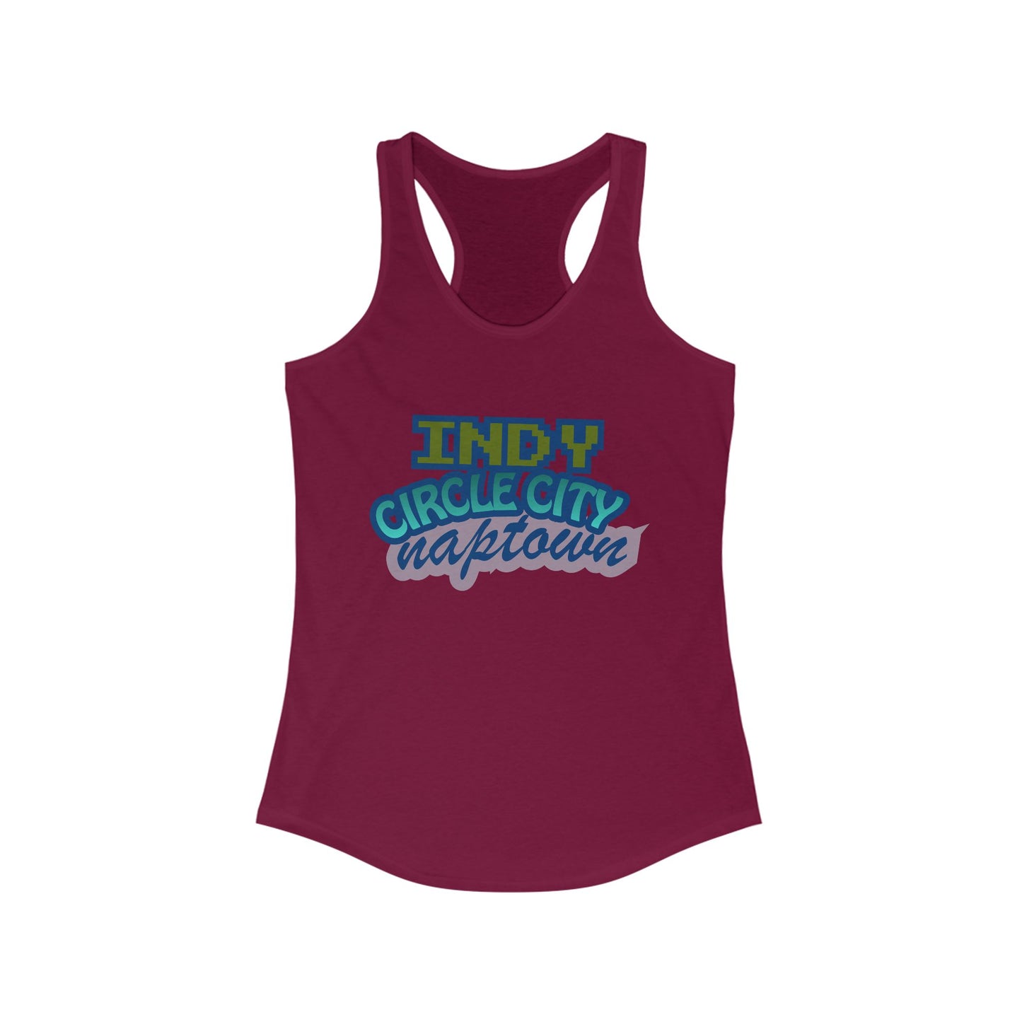 Indy Circle City Naptown | Women’s Ideal Racerback Tank | True North