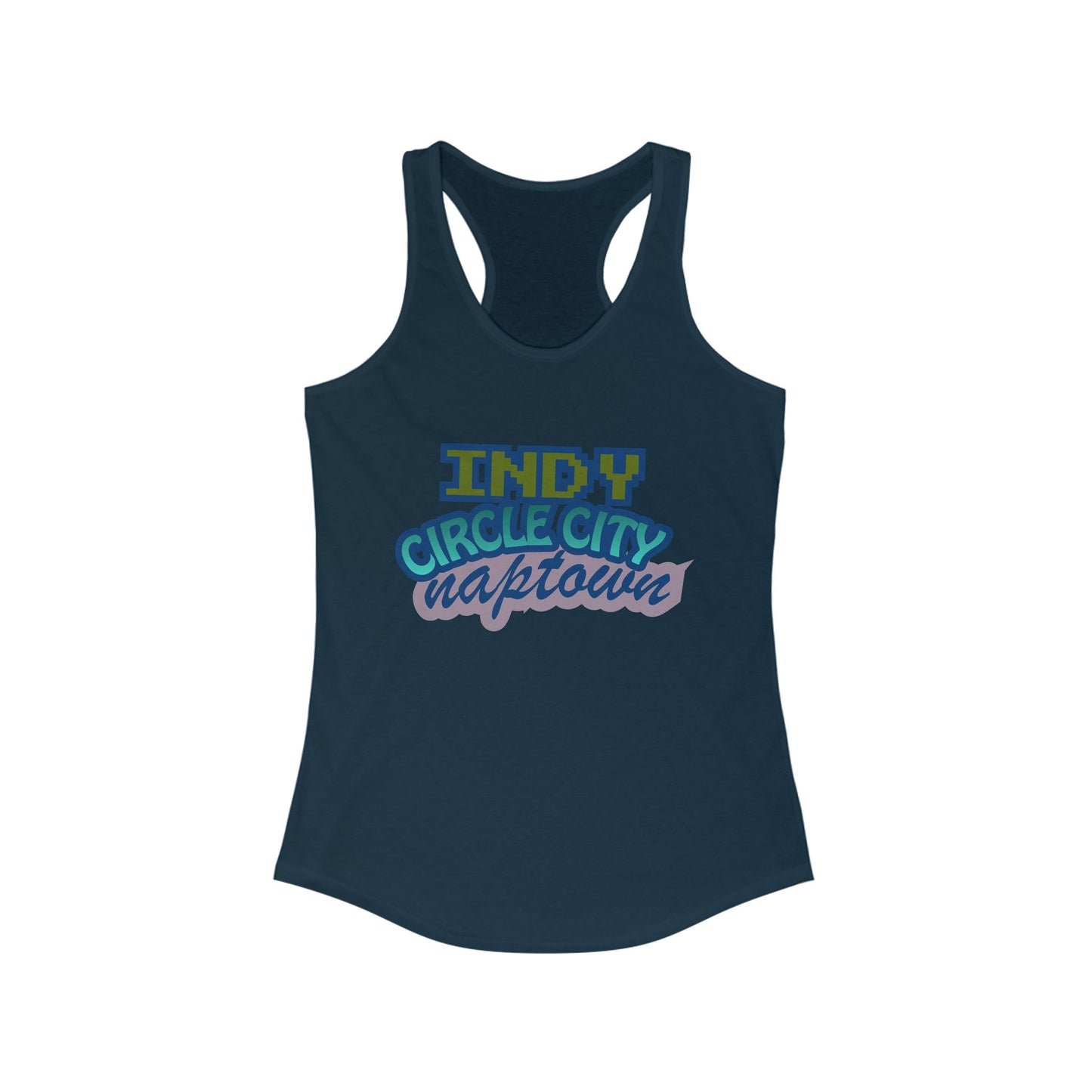 Indy Circle City Naptown | Women’s Ideal Racerback Tank | True North
