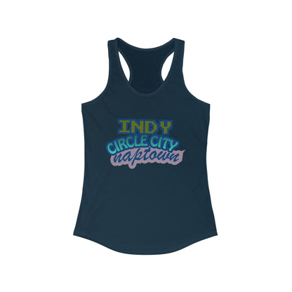 Indy Circle City Naptown | Women’s Ideal Racerback Tank | True North