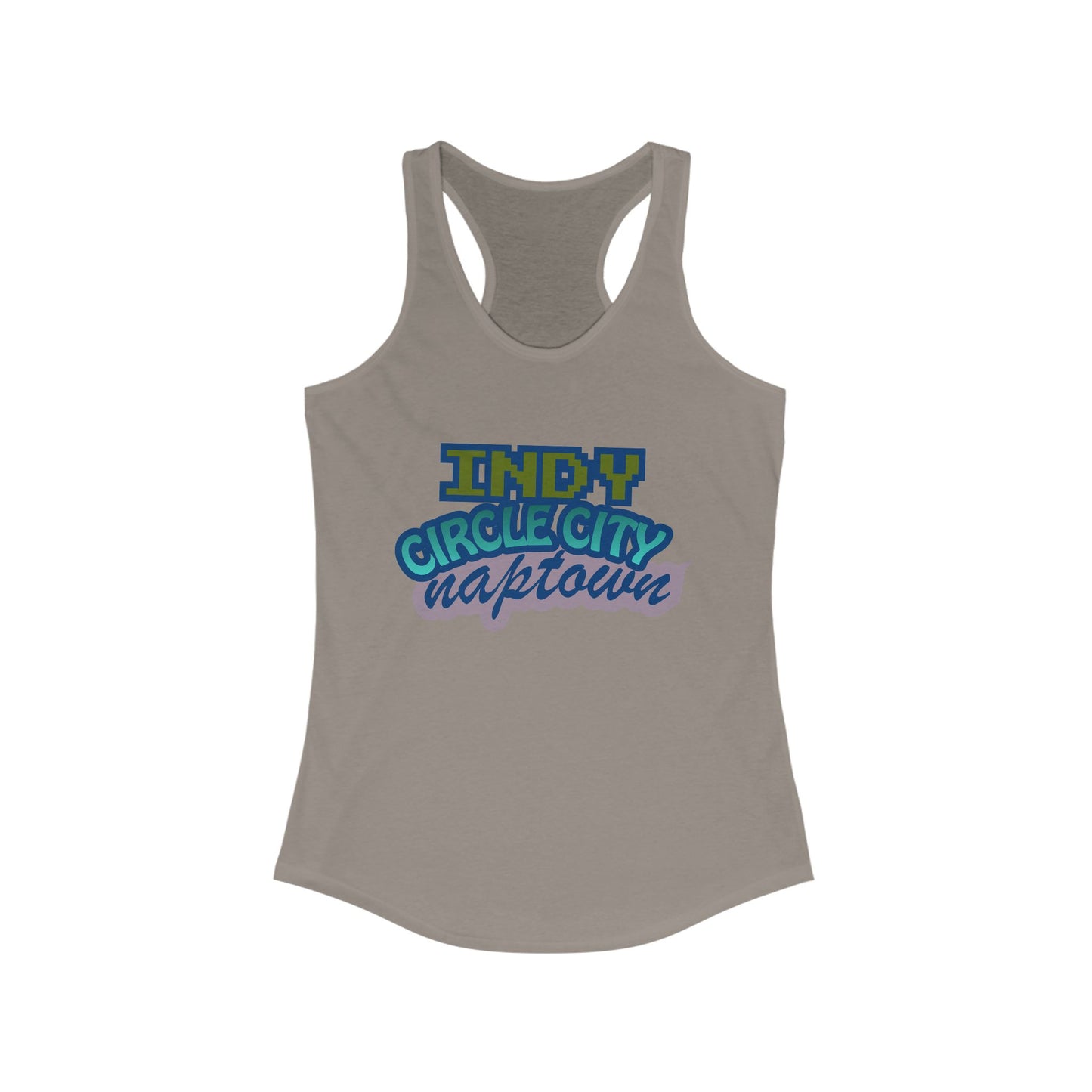 Indy Circle City Naptown | Women’s Ideal Racerback Tank | True North